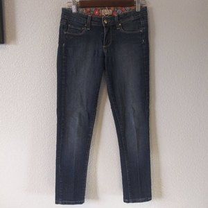 Paige Dark Faded Wash Peg Skinny Jeans Size 25